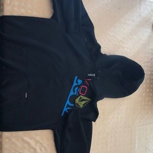 Black Volcom Snowboarding Zip-up
